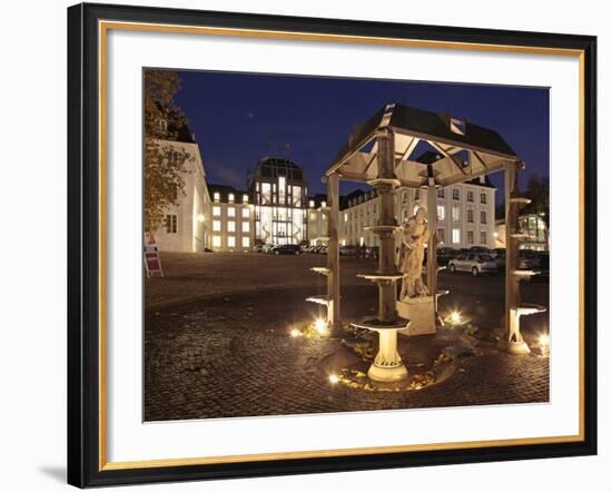 Schlovuplatz and Palace, Saarbrucken, Saarland, Germany, Europe-Hans Peter Merten-Framed Photographic Print