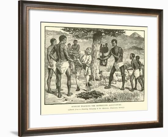 Schmidt Teaching the Hottentots Agriculture-null-Framed Giclee Print