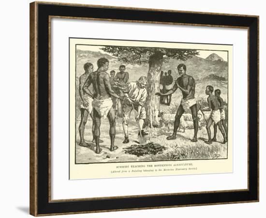 Schmidt Teaching the Hottentots Agriculture-null-Framed Giclee Print