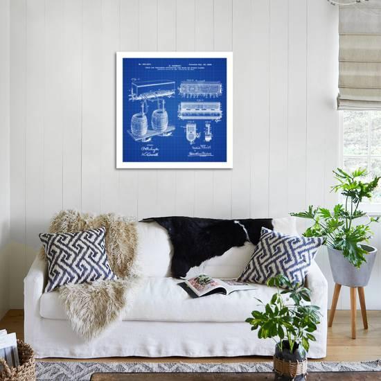 Schmidts Tap 1900 Blueprint Giclee Print By Bill Cannon Art Com