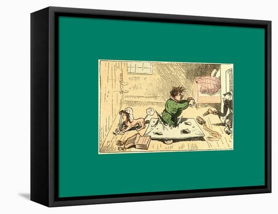 Schnaken and Schnurren-Wilhelm Busch-Framed Premier Image Canvas