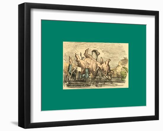 Schnaken and Schnurren-Wilhelm Busch-Framed Giclee Print