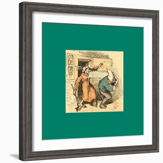 Schnaken and Schnurren-Wilhelm Busch-Framed Giclee Print