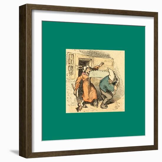 Schnaken and Schnurren-Wilhelm Busch-Framed Giclee Print