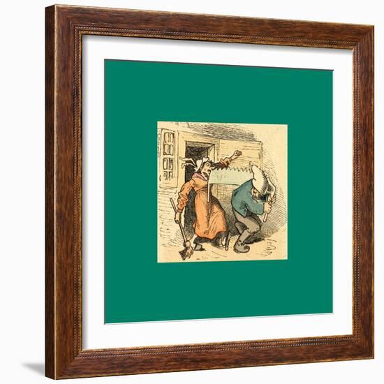 Schnaken and Schnurren-Wilhelm Busch-Framed Giclee Print