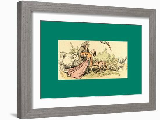 Schnaken and Schnurren-Wilhelm Busch-Framed Giclee Print