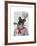 Schnauzer Chef-Fab Funky-Framed Art Print