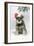 Schnauzer Puppy in Snow Wearing Hat-null-Framed Photographic Print