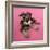 Schnauzer Puppy Wearing Pink Glasses-null-Framed Photographic Print