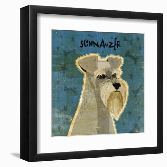 Schnauzer (square)-John W^ Golden-Framed Art Print