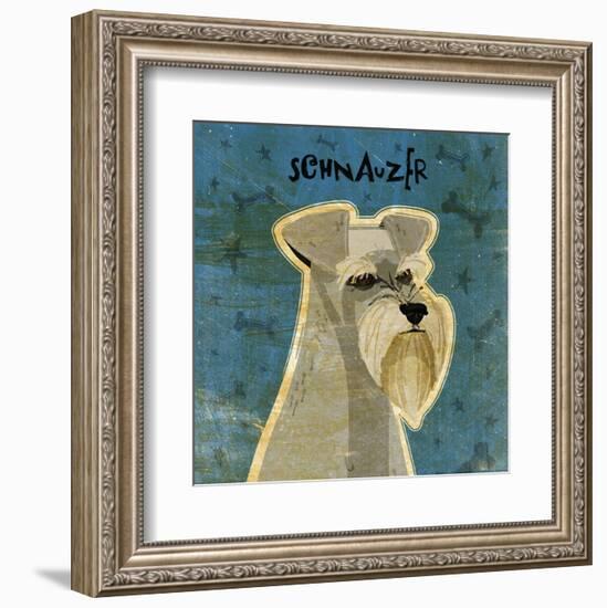 Schnauzer (square)-John W^ Golden-Framed Art Print