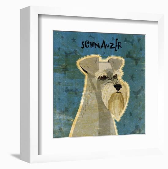 Schnauzer (square)-John W^ Golden-Framed Art Print