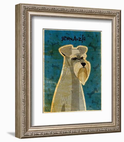 Schnauzer-John Golden-Framed Art Print