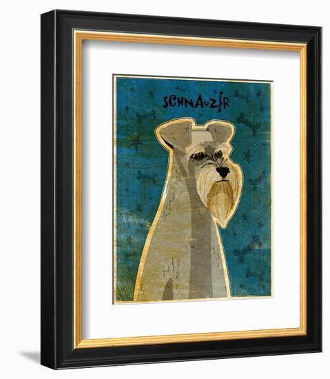 Schnauzer-John Golden-Framed Art Print