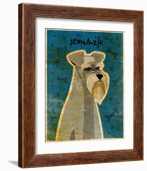 Schnauzer-John Golden-Framed Art Print