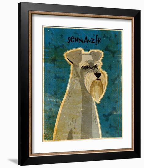 Schnauzer-John Golden-Framed Art Print