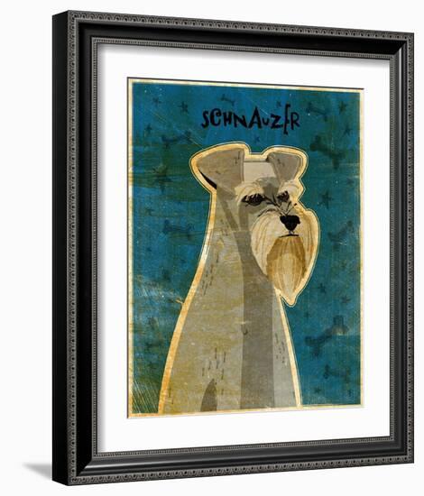 Schnauzer-John Golden-Framed Art Print