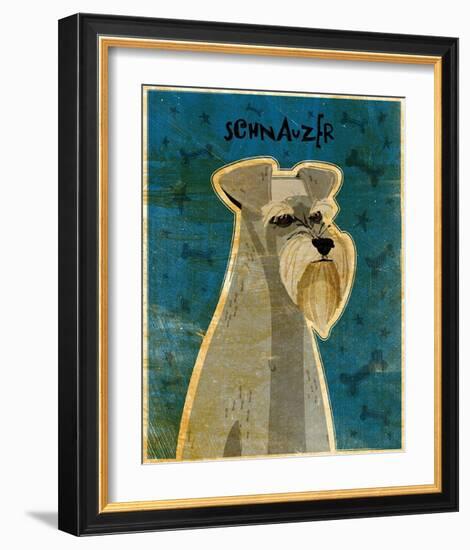 Schnauzer-John Golden-Framed Art Print