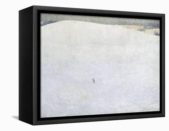 Schneelandschaft (paysage de neige) dit aussi Grosser Winter (Grand hiver)-Cuno Amiet-Framed Premier Image Canvas