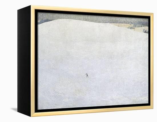 Schneelandschaft (paysage de neige) dit aussi Grosser Winter (Grand hiver)-Cuno Amiet-Framed Premier Image Canvas