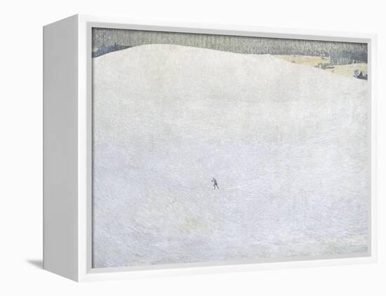 Schneelandschaft (paysage de neige) dit aussi Grosser Winter (Grand hiver)-Cuno Amiet-Framed Premier Image Canvas