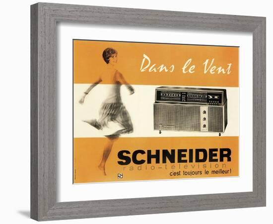 Schneider Radio-null-Framed Art Print