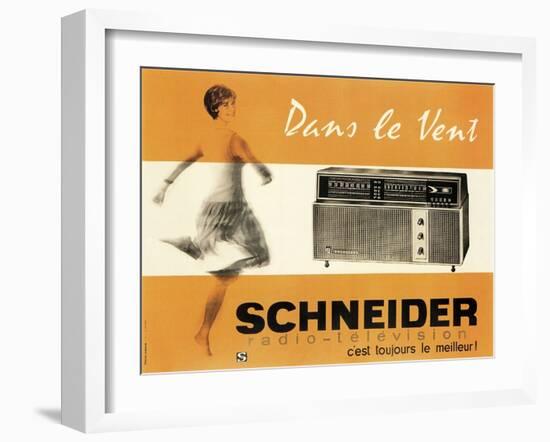 Schneider Radio-null-Framed Art Print