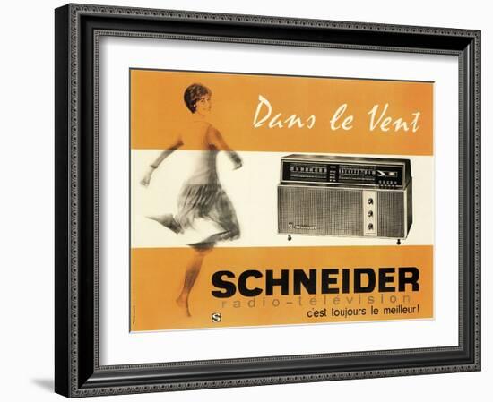 Schneider Radio-null-Framed Art Print