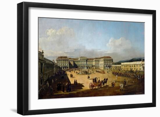 Schönbrunn Palace Viewed from the Front Side, Between 1758 and 1761-Bernardo Bellotto-Framed Giclee Print