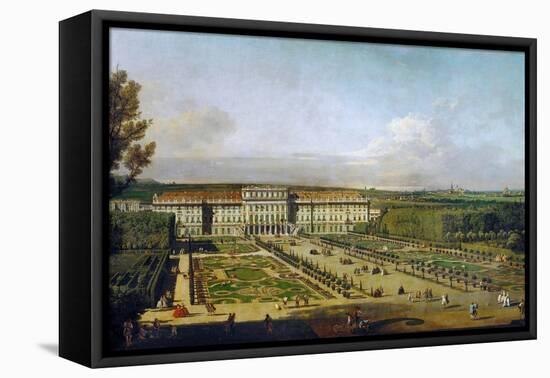 Schönbrunn Palace Viewed from the Gardens, Between 1758 and 1761-Bernardo Bellotto-Framed Premier Image Canvas