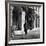 Scholar C.S. Lewis Walking with Cane Near Building at Magdalen College, Oxford University-Hans Wild-Framed Premium Photographic Print