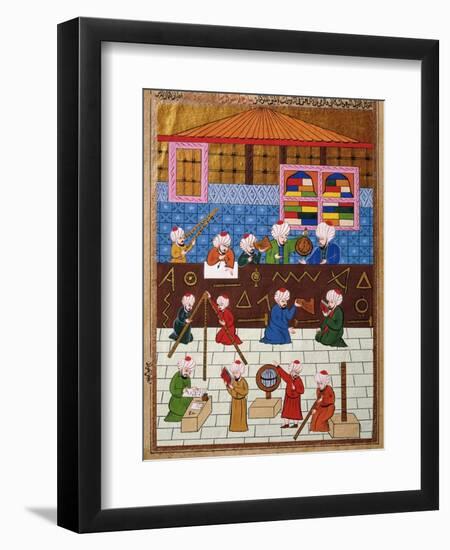 Scholars and Astronomers in the Observatory of Galata Tower-null-Framed Giclee Print