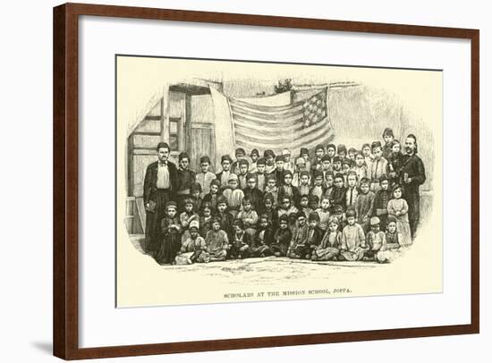 Scholars at the Mission School, Joppa-null-Framed Giclee Print