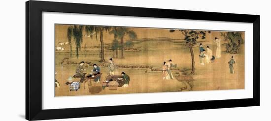Scholars' Gathering in a Bamboo Garden-Chinese School-Framed Giclee Print