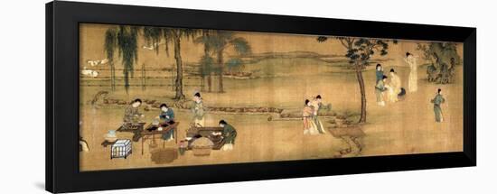 Scholars' Gathering in a Bamboo Garden-Chinese School-Framed Giclee Print