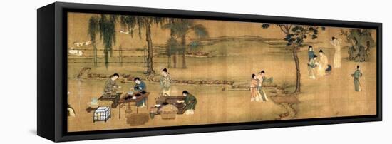 Scholars' Gathering in a Bamboo Garden-Chinese School-Framed Premier Image Canvas