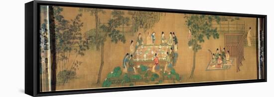 Scholars' Gathering in a Bamboo Garden-Chinese School-Framed Premier Image Canvas