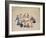 Scholars with Attendants-Kim Junkeun-Framed Giclee Print