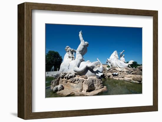 Schonbrunn Palace fountains, UNESCO World Heritage Site, Salzburg, Austria, Europe-Ethel Davies-Framed Photographic Print