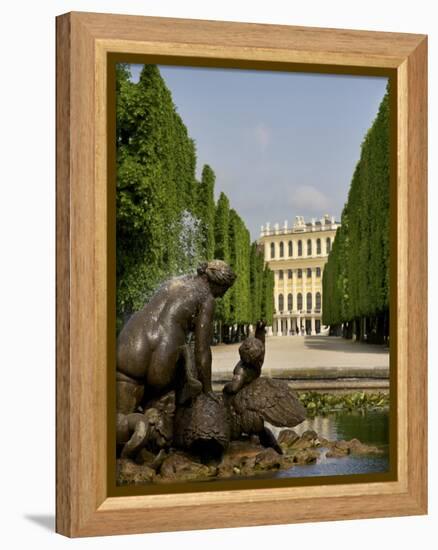 Schonbrunn Palace Sculpture, Vienna, Austria-Jim Engelbrecht-Framed Premier Image Canvas