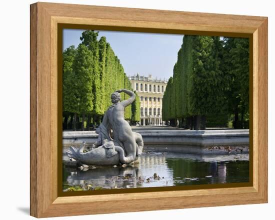 Schonbrunn Palace Sculpture, Vienna, Austria-Jim Engelbrecht-Framed Premier Image Canvas