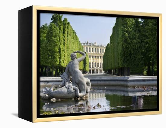 Schonbrunn Palace Sculpture, Vienna, Austria-Jim Engelbrecht-Framed Premier Image Canvas