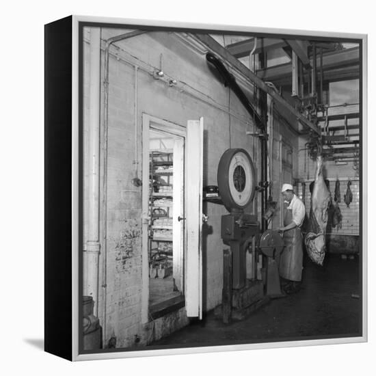 Schonhuts Butchery Factory, Rawmarsh, South Yorkshire, 1955-Michael Walters-Framed Stretched Canvas