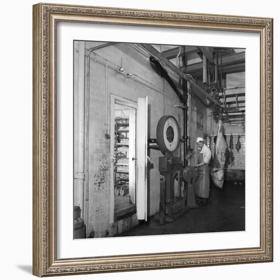 Schonhuts Butchery Factory, Rawmarsh, South Yorkshire, 1955-Michael Walters-Framed Photographic Print