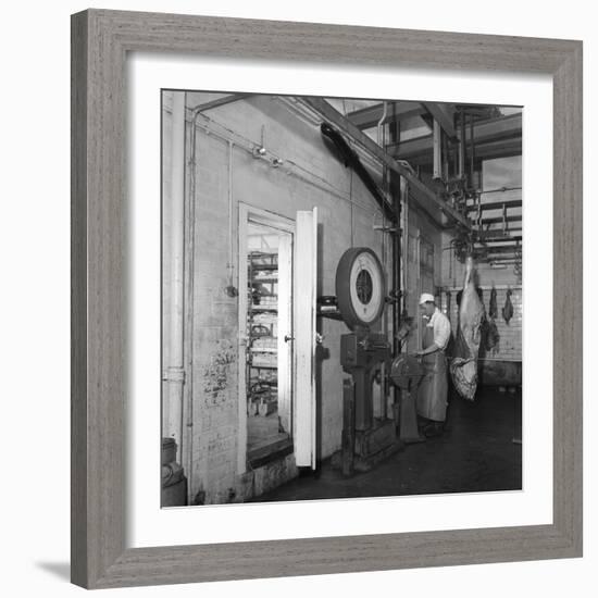 Schonhuts Butchery Factory, Rawmarsh, South Yorkshire, 1955-Michael Walters-Framed Photographic Print