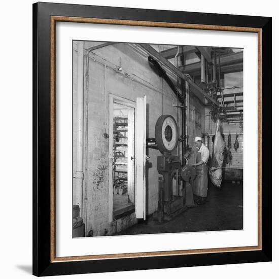 Schonhuts Butchery Factory, Rawmarsh, South Yorkshire, 1955-Michael Walters-Framed Photographic Print