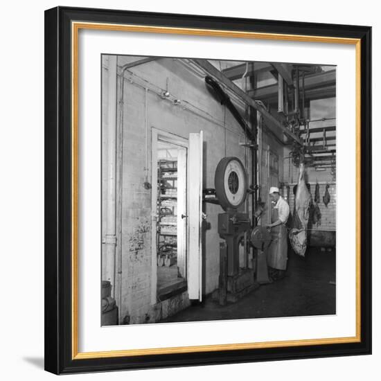 Schonhuts Butchery Factory, Rawmarsh, South Yorkshire, 1955-Michael Walters-Framed Photographic Print