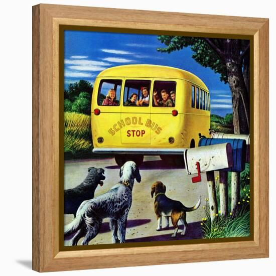 "School Bus," September 2, 1944-Stevan Dohanos-Framed Premier Image Canvas