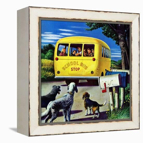 "School Bus," September 2, 1944-Stevan Dohanos-Framed Premier Image Canvas