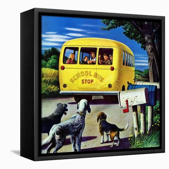 "School Bus," September 2, 1944-Stevan Dohanos-Framed Premier Image Canvas